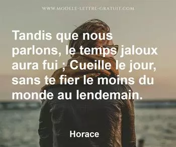 Citation de Horace