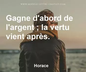 Citation de Horace