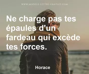 Citation de Horace