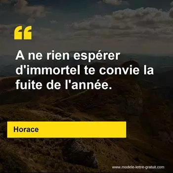 Citation Horace