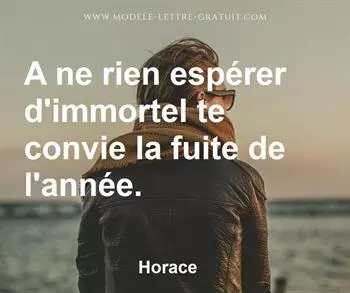 Citation de Horace