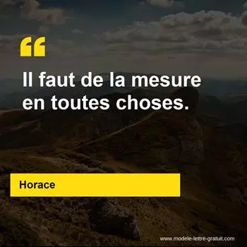 Citation Horace