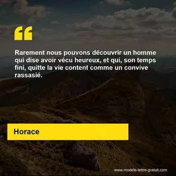 Citation Horace