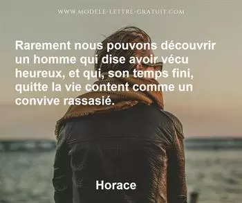 Citation de Horace
