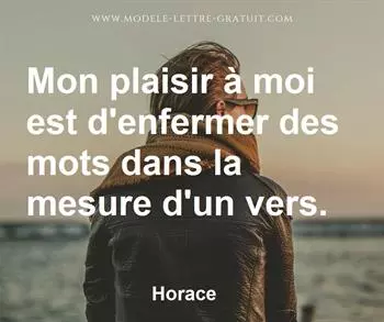 Citation de Horace