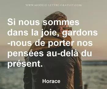Citation de Horace