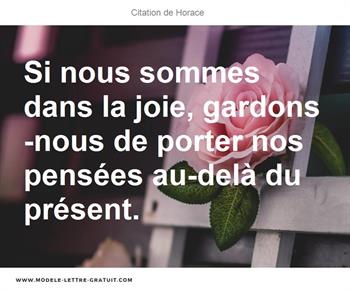 Citations Horace