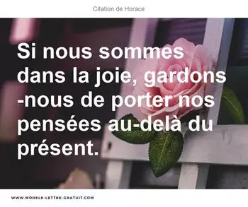 Citations Horace
