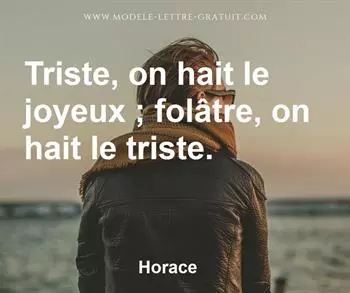 Citation de Horace