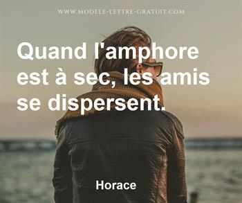 Citation de Horace