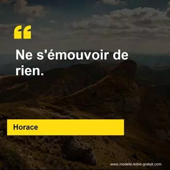 Citation Horace