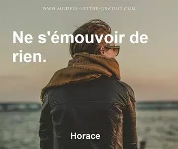 Citation de Horace