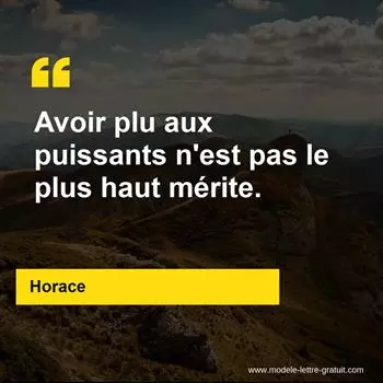 Citation Horace