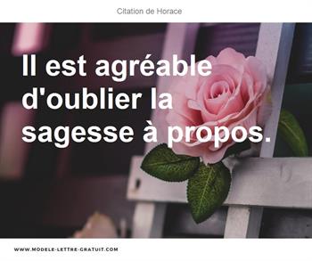 Citations Horace