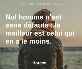 Citation de Horace