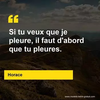 Citation Horace