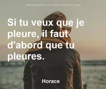 Citation de Horace