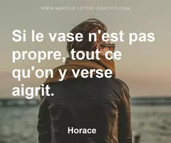 Citation de Horace