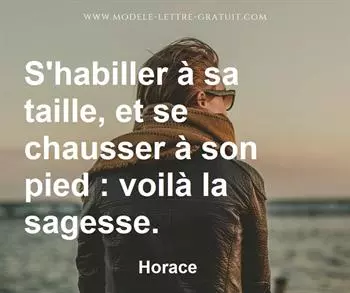 Citation de Horace