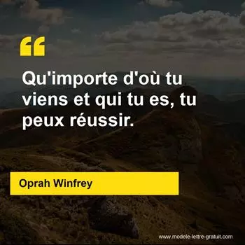 Citation Oprah Winfrey