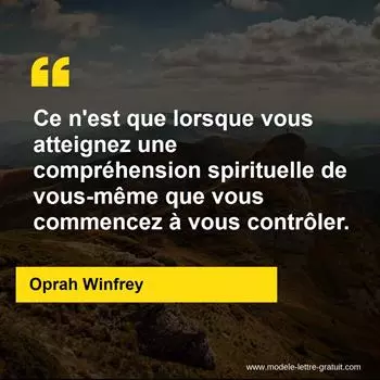Citation Oprah Winfrey