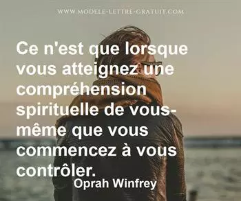 Citation de Oprah Winfrey