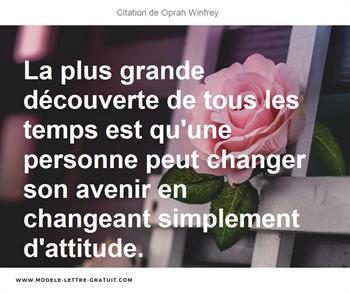 La Plus Grande Decouverte De Tous Les Temps Est Qu Une Personne Oprah Winfrey