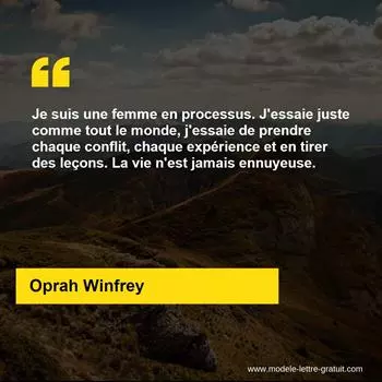 Citation Oprah Winfrey