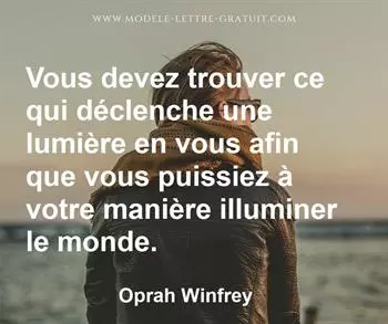 Citation de Oprah Winfrey