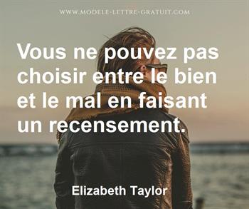 Citation de Elizabeth Taylor