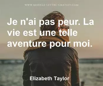 Citation de Elizabeth Taylor