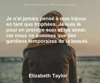 Citation de Elizabeth Taylor