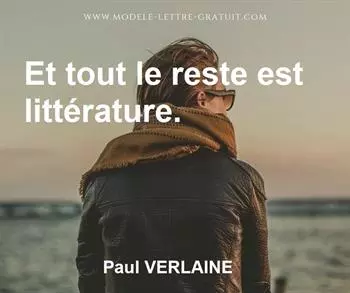 Citation de Paul VERLAINE