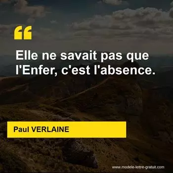 Citation Paul VERLAINE