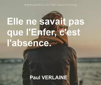 Citation de Paul VERLAINE
