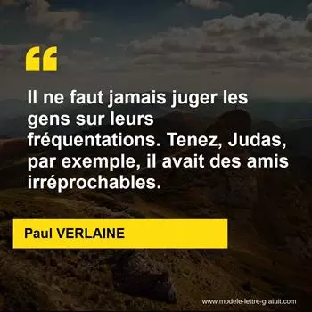 Citation Paul VERLAINE