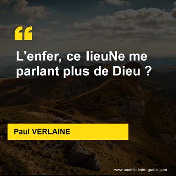 Citation de Paul VERLAINE