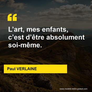 Citations Paul VERLAINE