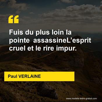 Citations Paul VERLAINE