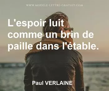 Citation de Paul VERLAINE