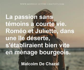 La Passion Sans Temoins A Courte Vie Romeo Et Juliette Dans Malcolm De Chazal