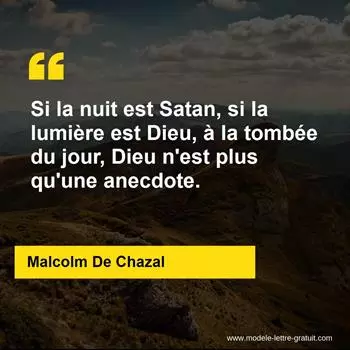 Citation Malcolm De Chazal