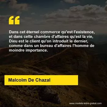 Citation Malcolm De Chazal