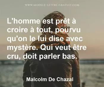 Citation de Malcolm De Chazal