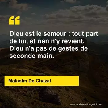 Citation Malcolm De Chazal
