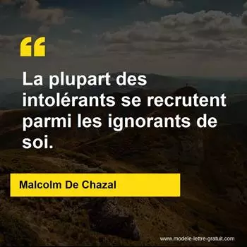 Citation Malcolm De Chazal