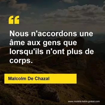 Citation Malcolm De Chazal