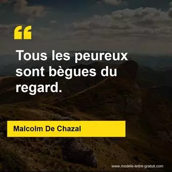 Citation Malcolm De Chazal