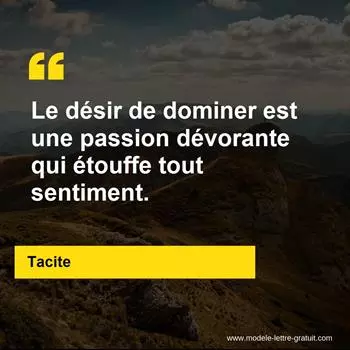 Citation Tacite