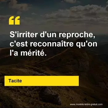Citation Tacite
